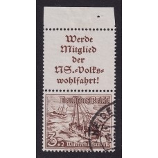 ALEMANIA 1937 ESTAMPILLAS SE-TENANT ZUSAMMENDRUCKE USADAS QUE SON MUCHO MAS RARAS MI S 244 15 EUROS